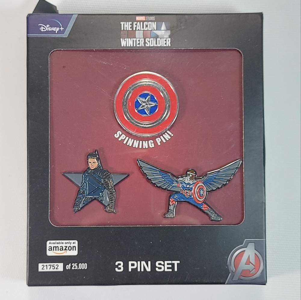 Disney Marvel Studios The Falcon and the Winter Soldier 3 pin set #21752